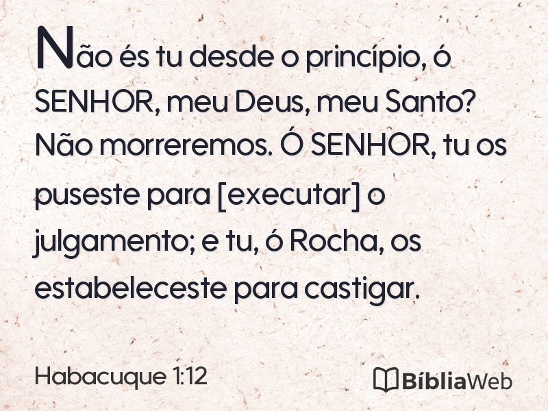 Habacuque 1:12 em imagem para compartilhar