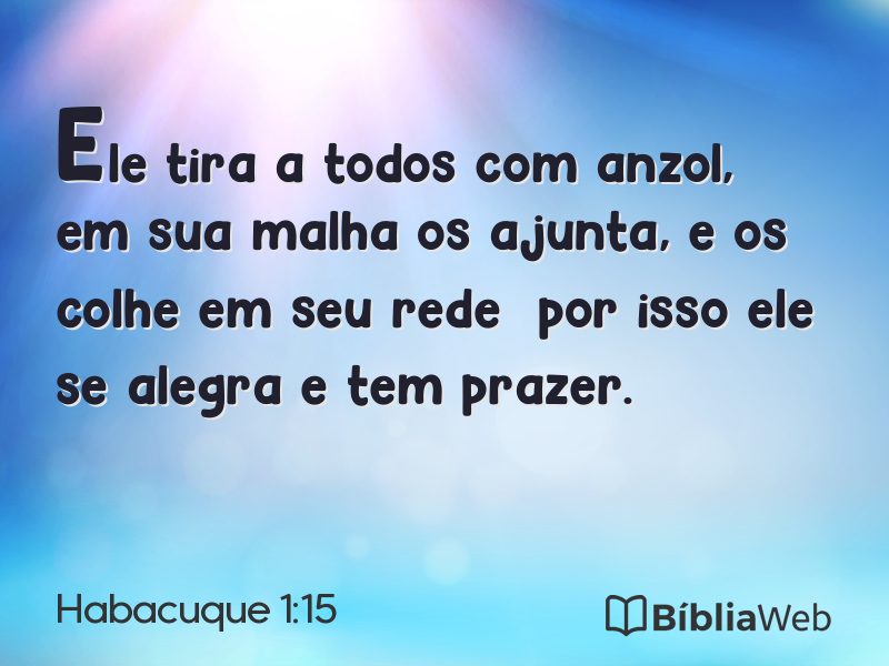 Habacuque 1:15 em imagem para compartilhar
