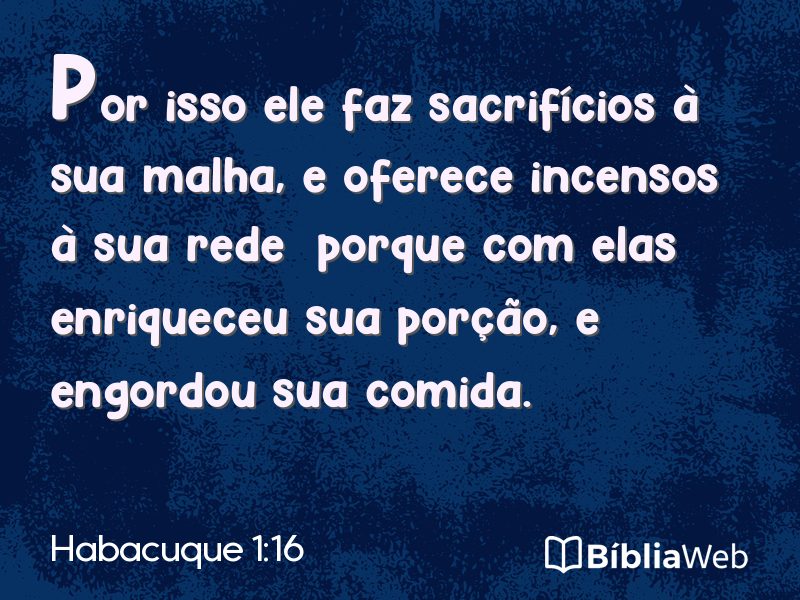 Habacuque 1:16 em imagem para compartilhar