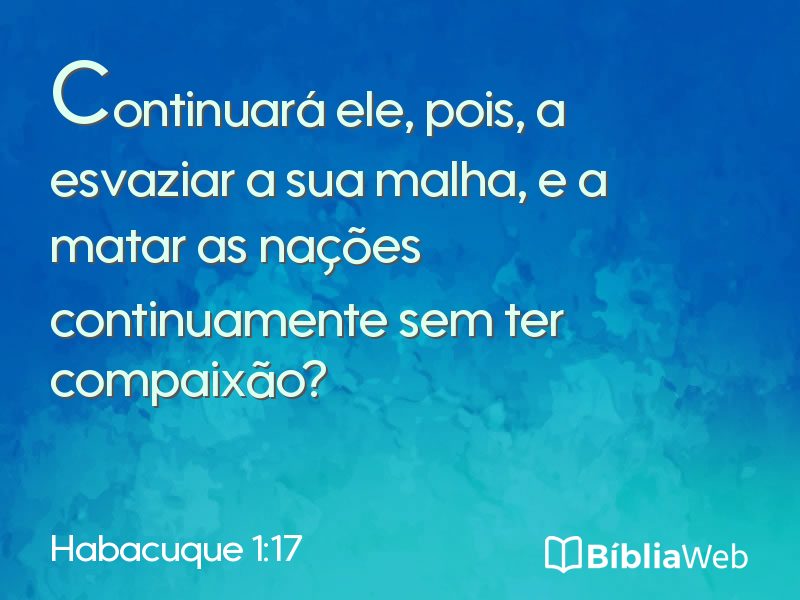 Habacuque 1:17 em imagem para compartilhar
