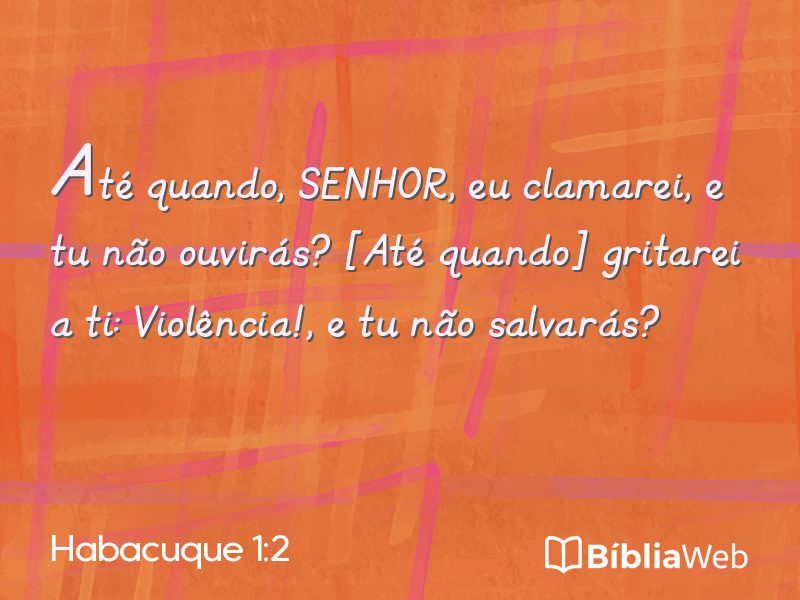 Habacuque 1:2 em imagem para compartilhar