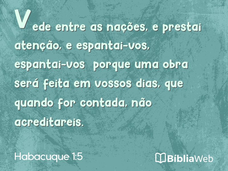 Habacuque 1:5 em imagem para compartilhar