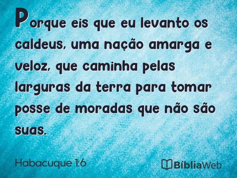 Habacuque 1:6 em imagem para compartilhar