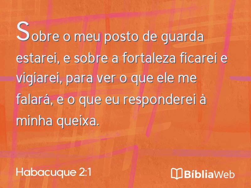 Habacuque 2:1 em imagem para compartilhar