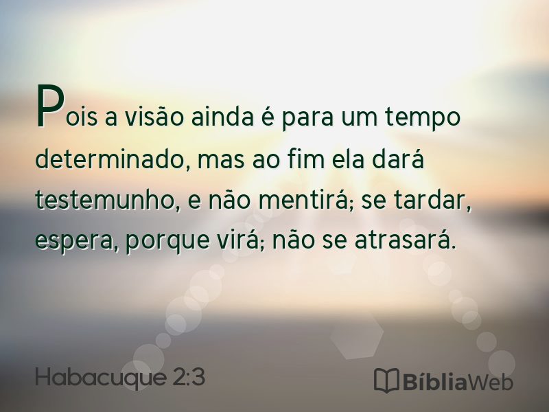 Habacuque 2:3 em imagem para compartilhar