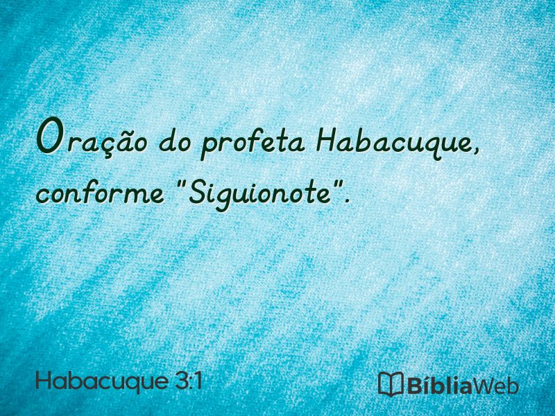 Habacuque 3:1 em imagem para compartilhar