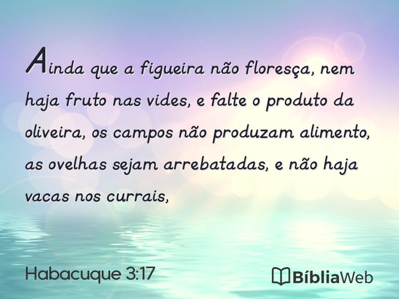 Habacuque 3:17 em imagem para compartilhar