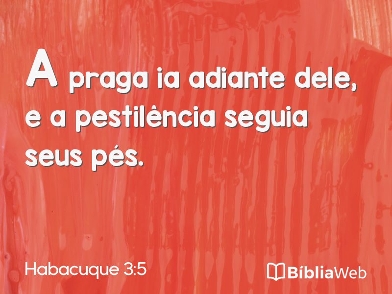 Habacuque 3:5 em imagem para compartilhar
