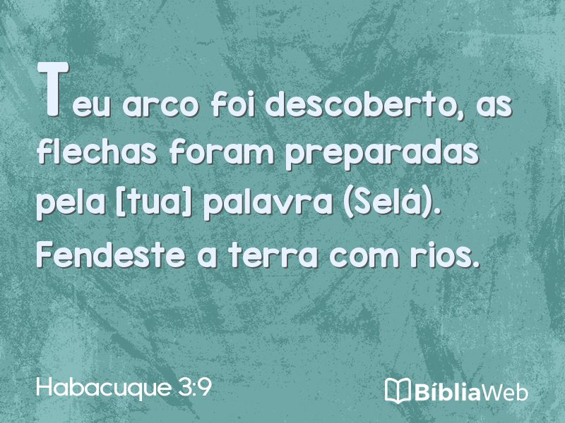 Habacuque 3:9 em imagem para compartilhar