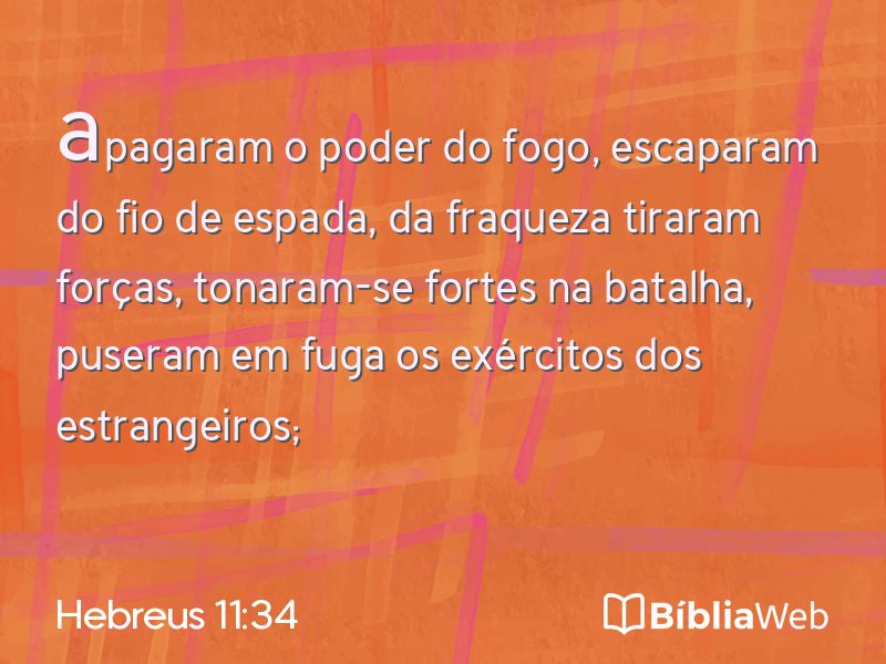 Hebreus 11:34 em imagem para compartilhar