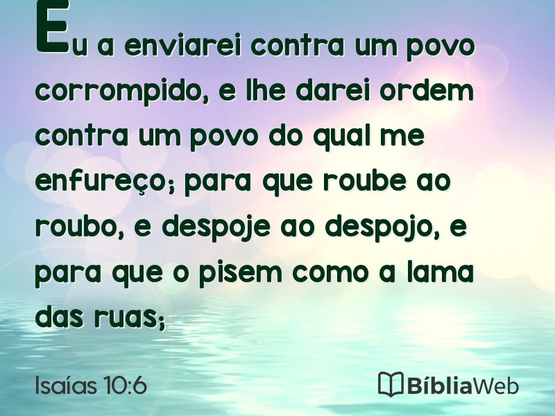 Isaías 10:6 em imagem para compartilhar