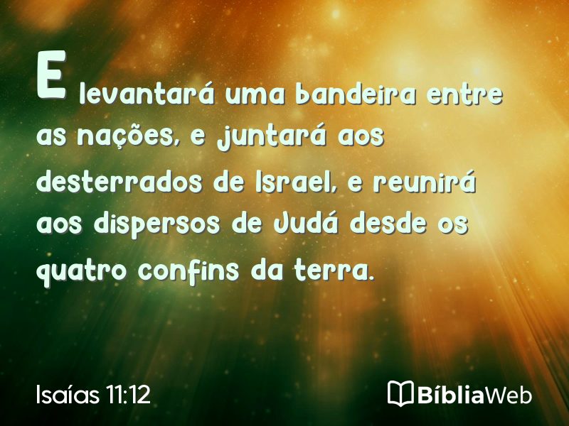 Isaías 11:12 em imagem para compartilhar