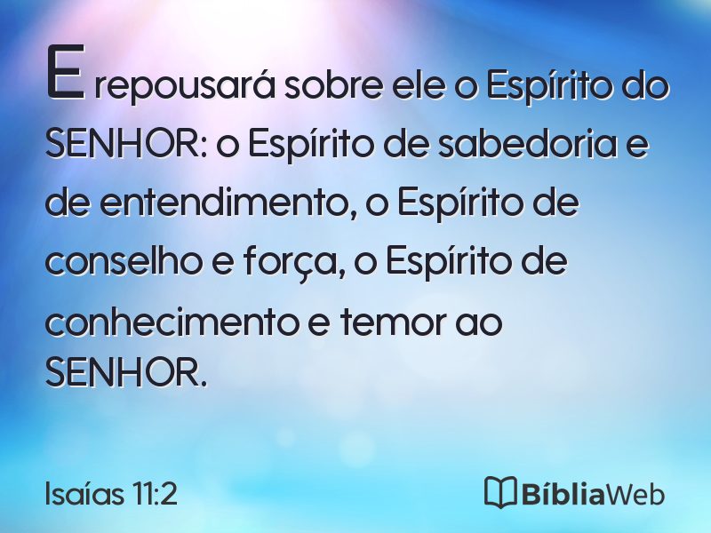 Isaías 11:2 em imagem para compartilhar