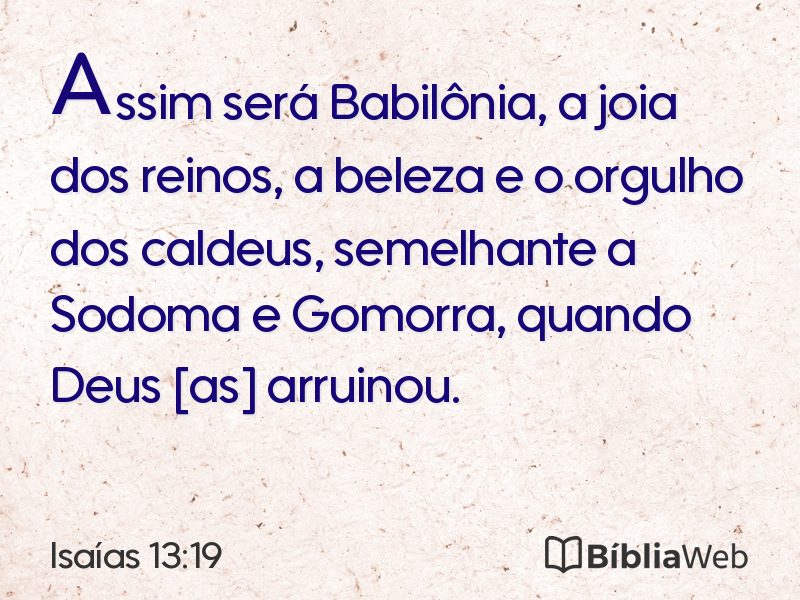Isaías 13:19 em imagem para compartilhar