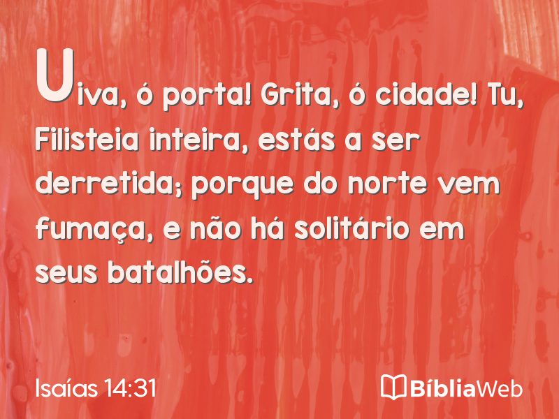 Isaías 14:31 em imagem para compartilhar