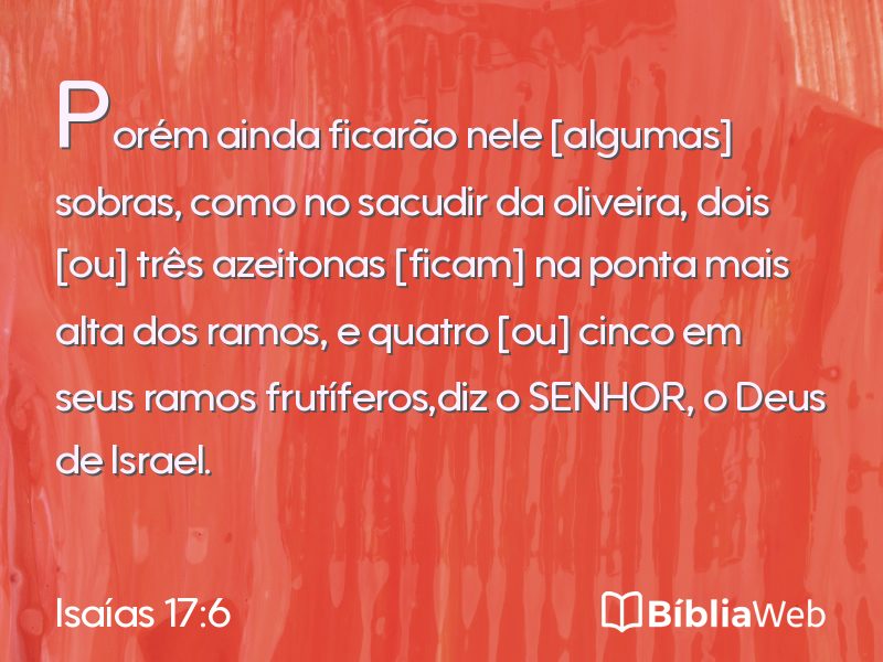 Isaías 17:6 em imagem para compartilhar