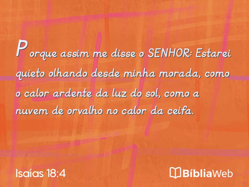 Isaías 18:4 em imagem para compartilhar