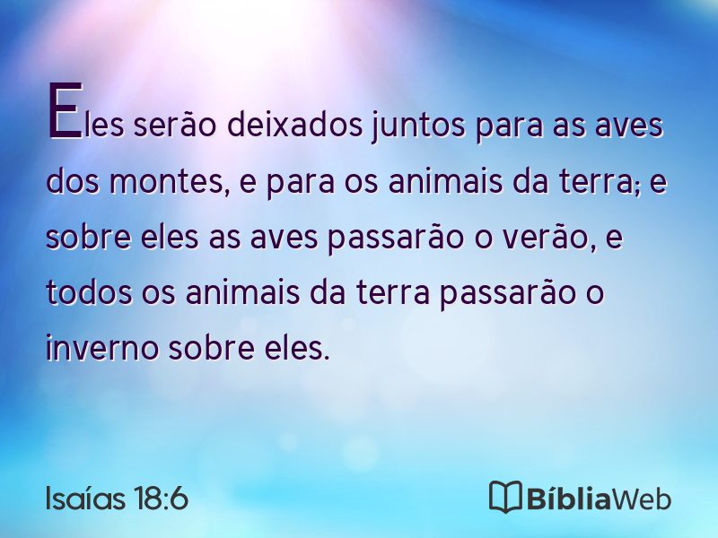 Isaías 18:6 em imagem para compartilhar