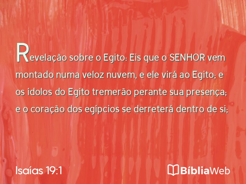 Isaías 19:1 em imagem para compartilhar