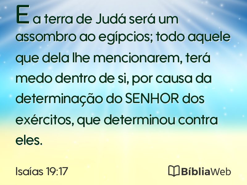 Isaías 19:17 em imagem para compartilhar
