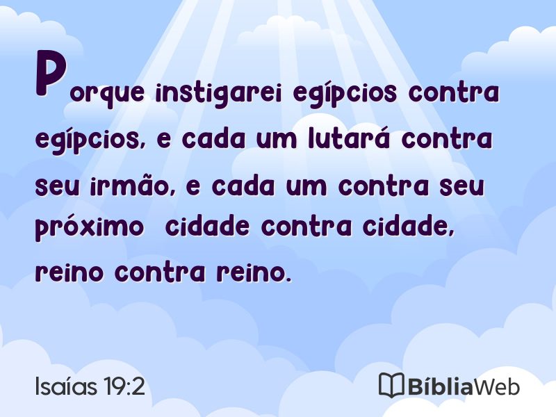 Isaías 19:2 em imagem para compartilhar