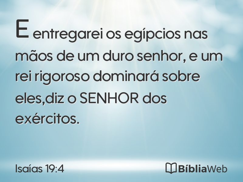 Isaías 19:4 em imagem para compartilhar
