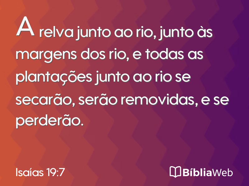Isaías 19:7 em imagem para compartilhar