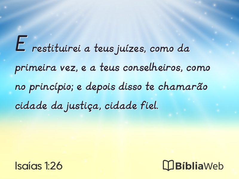 Isaías 1:26 em imagem para compartilhar
