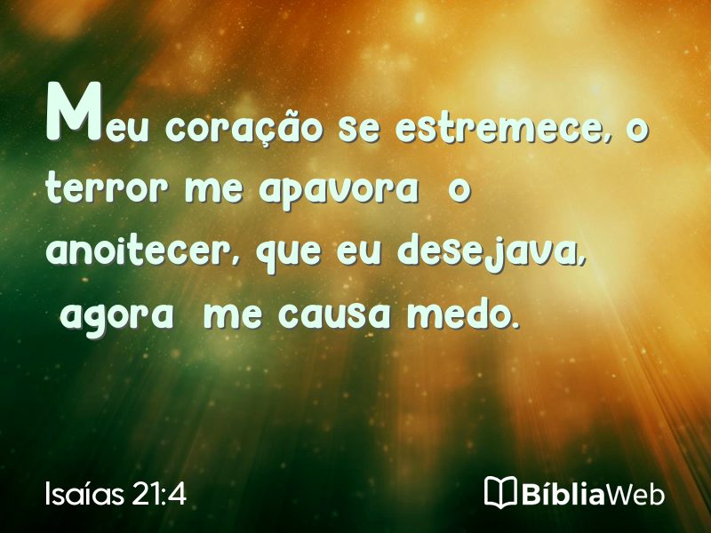 Isaías 21:4 em imagem para compartilhar