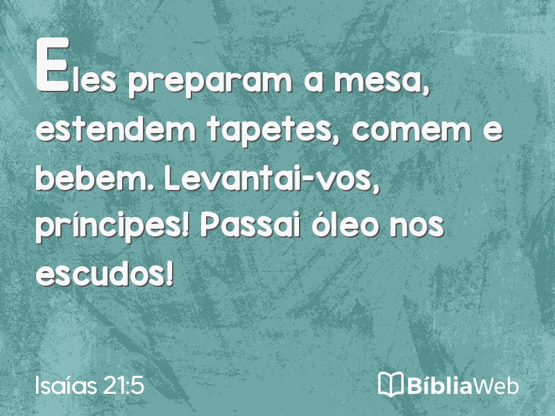 Isaías 21:5 em imagem para compartilhar