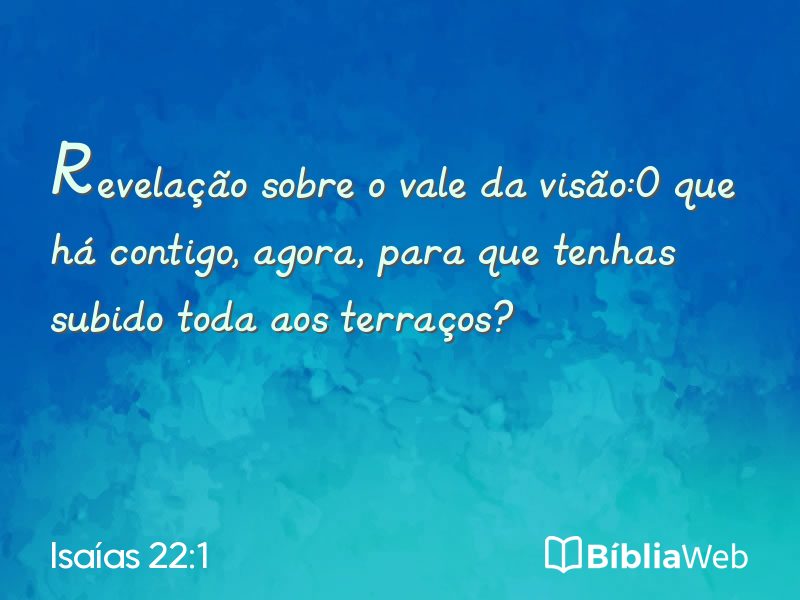 Isaías 22:1 em imagem para compartilhar