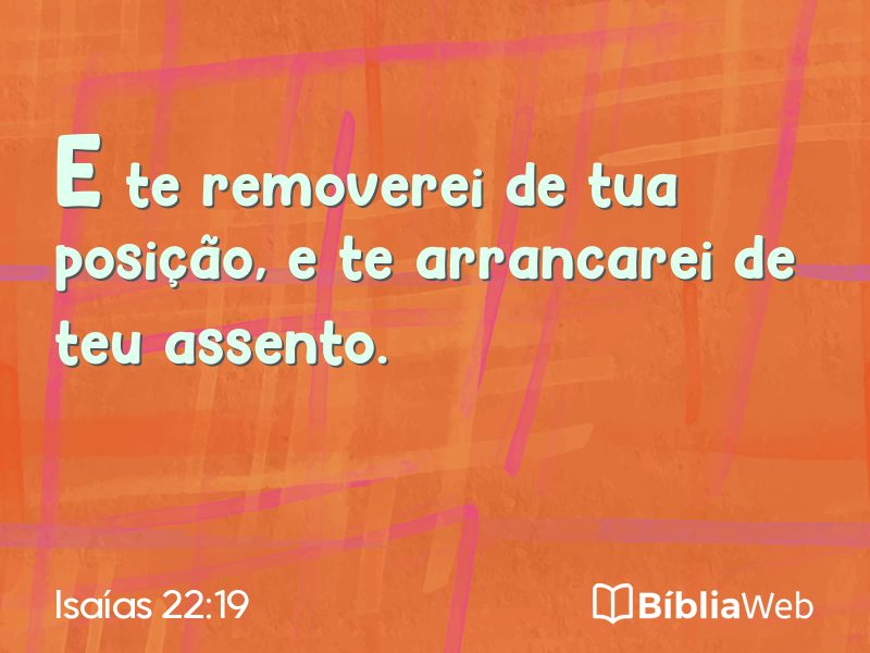 Isaías 22:19 em imagem para compartilhar