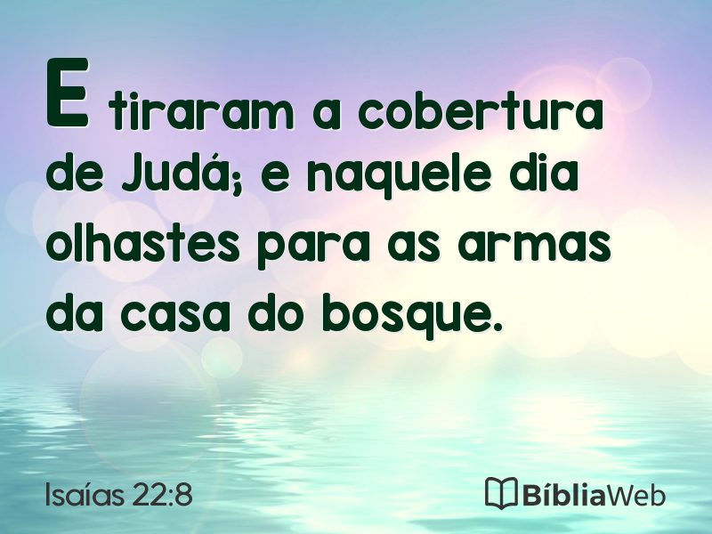 Isaías 22:8 em imagem para compartilhar