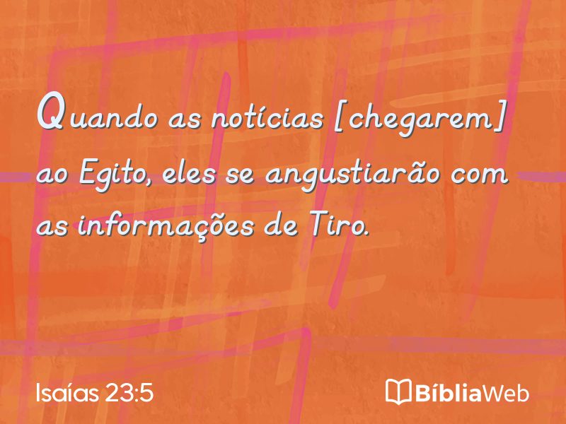 Isaías 23:5 em imagem para compartilhar