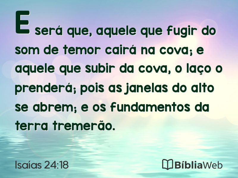 Isaías 24:18 em imagem para compartilhar
