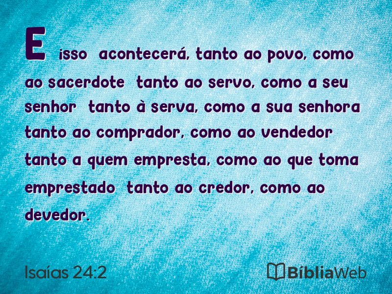 Isaías 24:2 em imagem para compartilhar