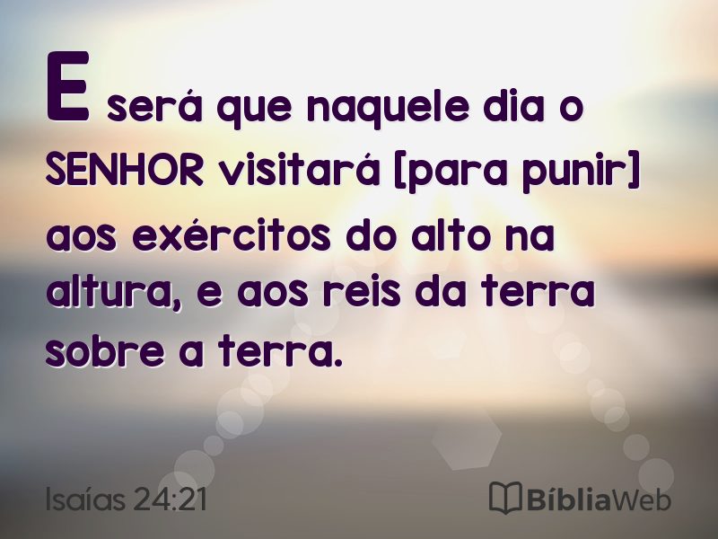 Isaías 24:21 em imagem para compartilhar