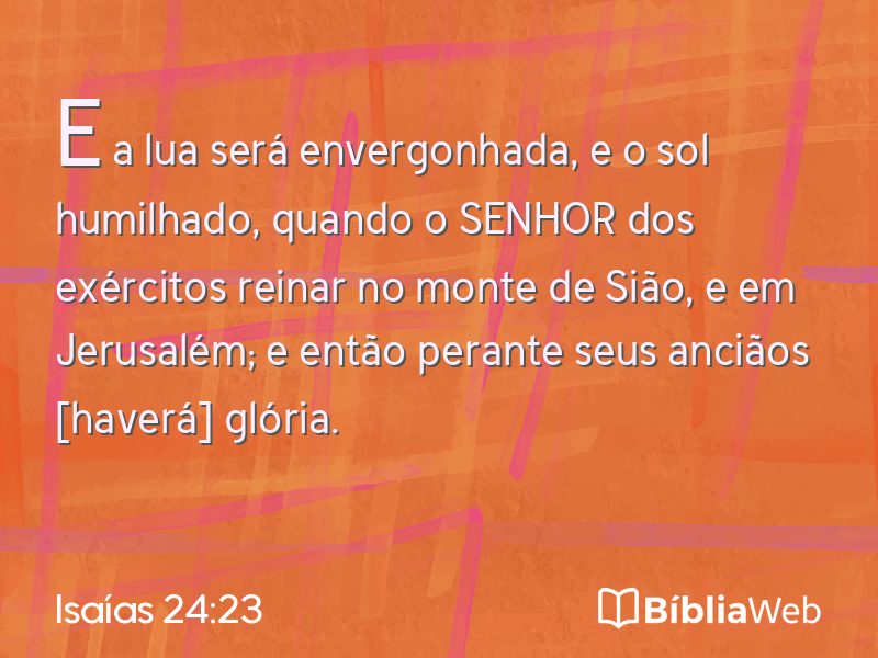 Isaías 24:23 em imagem para compartilhar