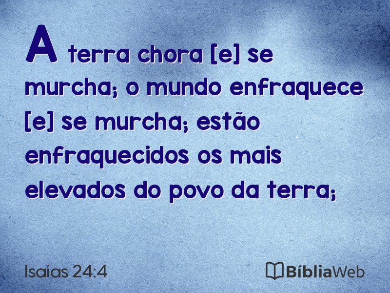 Isaías 24:4 em imagem para compartilhar
