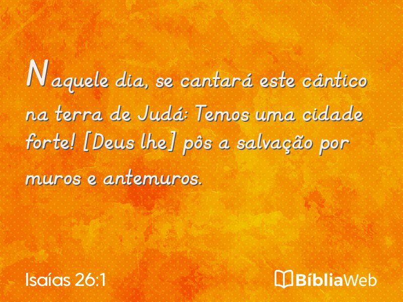 Isaías 26:1 em imagem para compartilhar