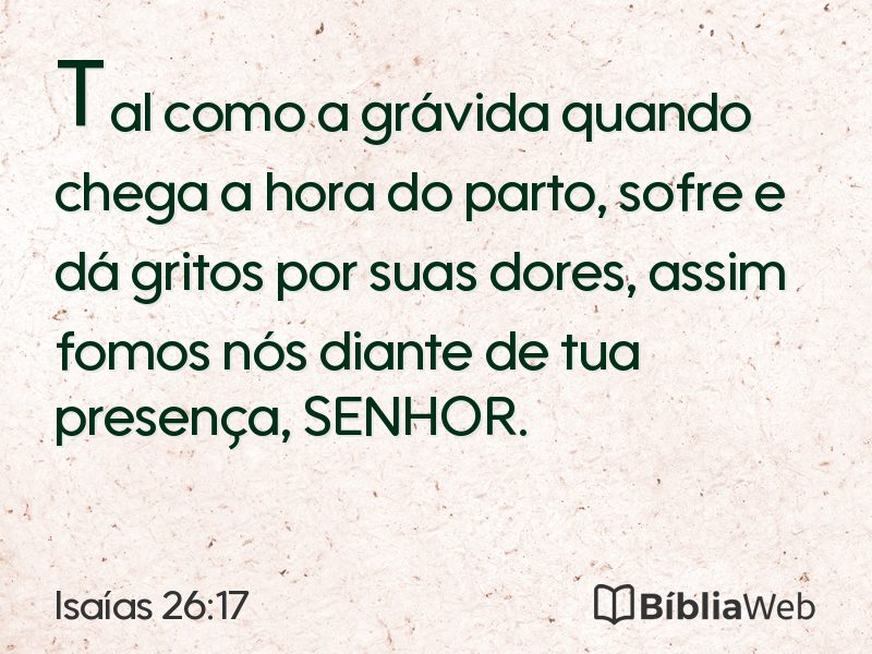 Isaías 26:17 em imagem para compartilhar