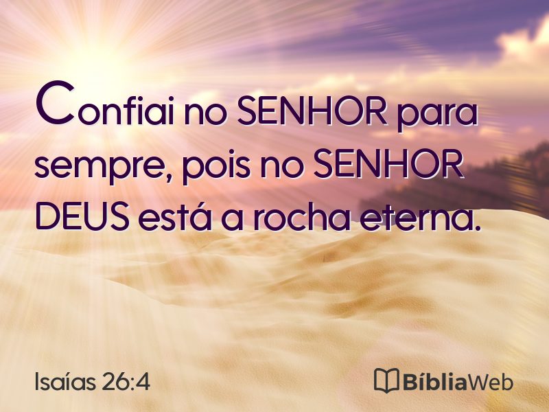 Isaías 26:4 em imagem para compartilhar