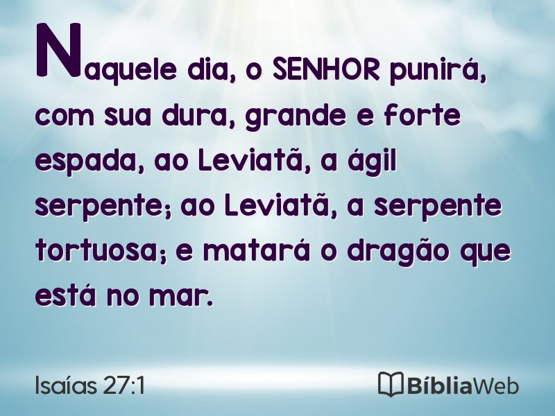 Isaías 27:1 em imagem para compartilhar