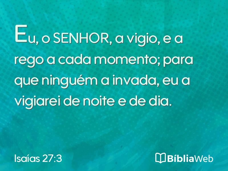 Isaías 27:3 em imagem para compartilhar