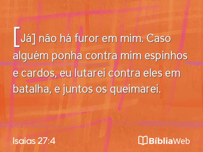 Isaías 27:4 em imagem para compartilhar