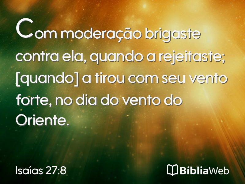 Isaías 27:8 em imagem para compartilhar