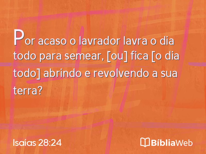 Isaías 28:24 em imagem para compartilhar