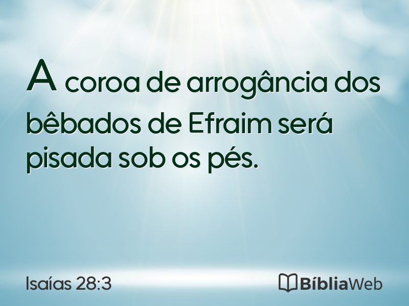 Isaías 28:3 em imagem para compartilhar