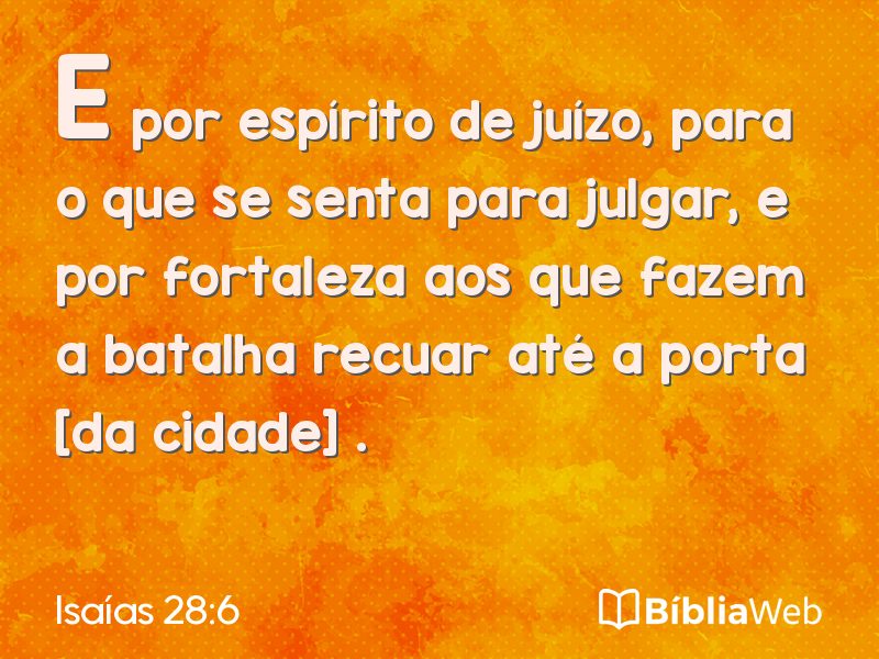 Isaías 28:6 em imagem para compartilhar