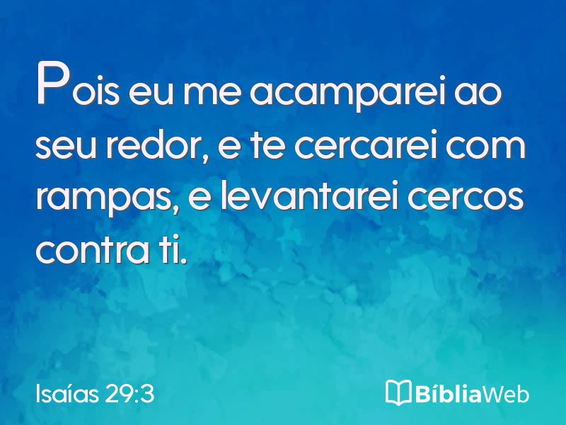 Isaías 29:3 em imagem para compartilhar